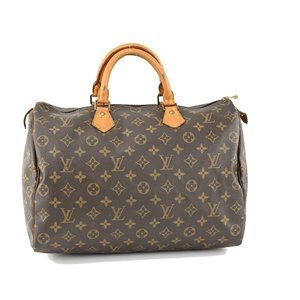 Auth Louis Vuitton Speedy 35 Satchel #47192L28B